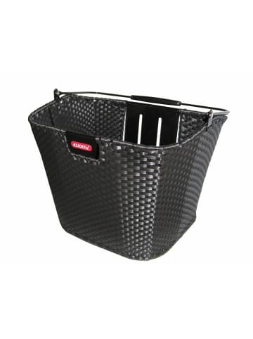 KLICKfix Vorderradkorb "Structura" in schwarz