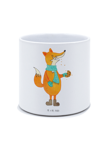 Mr. & Mrs. Panda Pflanzkübel Fuchs Keks ohne Spruch in Weiß