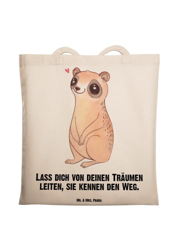 Mr. & Mrs. Panda Tragetasche Plumplori Glücklich mit Spruch in Creme
