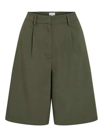 Vila High Waist Shorts mit Plisseefalten in Deep Depths