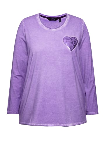 Ulla Popken Shirt in blauer flieder