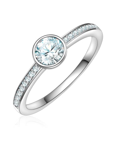 Trilani Ring aus Sterling Silber mit Zirkonia in silber