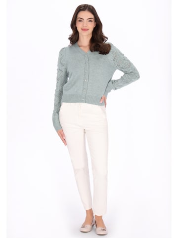 Usha Women Cardigan in sage green
