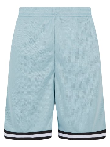 Urban Classics Mesh-Shorts in oceanblue/black/white