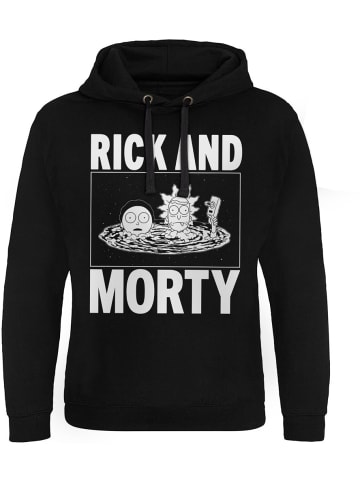 Rick and Morty Hoodie in Schwarz