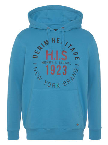H.I.S. Kapuzensweatshirt in türkis
