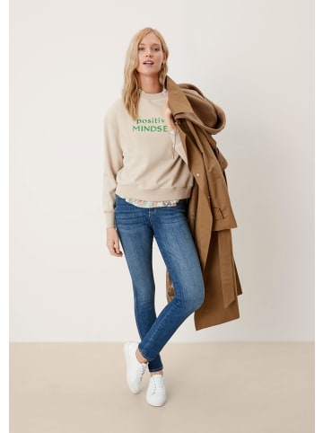 s.Oliver Sweatshirt langarm in Beige