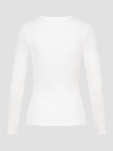 Erlich Textil  Light Touch schmales Langarmshirt aus Lyocell - seidig weich in ecru