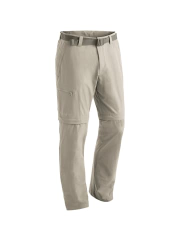 Maier Sports Zip-Hose Tajo in Steingrau