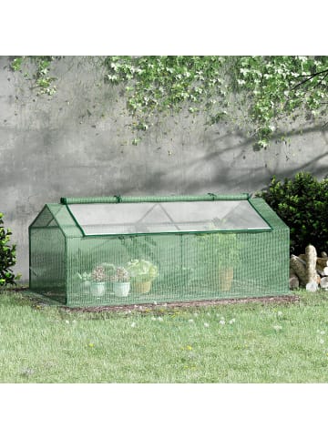 Outsunny Gewächshaus in Grün 180L x 90B x 70H cm