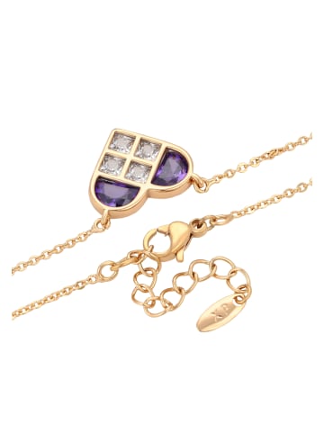 faina Women Pendant Necklace in Rose Gold Violet
