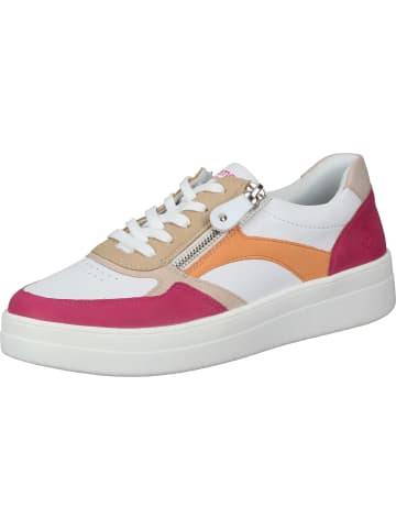 remonte Schnürschuhe in magenta/weiss/rose/tan