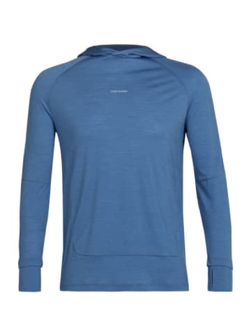 icebreaker Hoodie M Cool-Lite LS in Blau