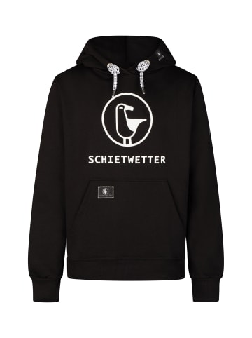 SCHIETWETTER Kapuzenhoodie in black/white