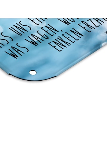 Mr. & Mrs. Panda Wandbild Krokodil mit Spruch in OZeichenanblue