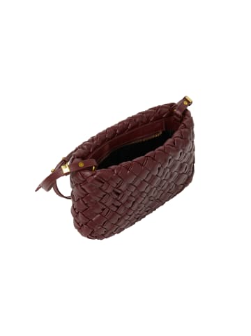 faina Women Handbag in Wine Red