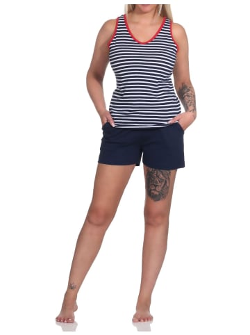 NORMANN ärmellose shorty Schlafanzug Leuchturm - 79199 in marine