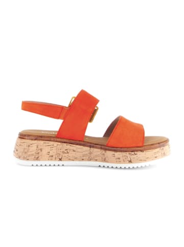 Gabor Plateau Sandalen in orange