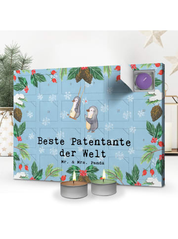 Mr. & Mrs. Panda Duftkerzen Adventskalender Pinguin Beste Erfindung... in Eisblau