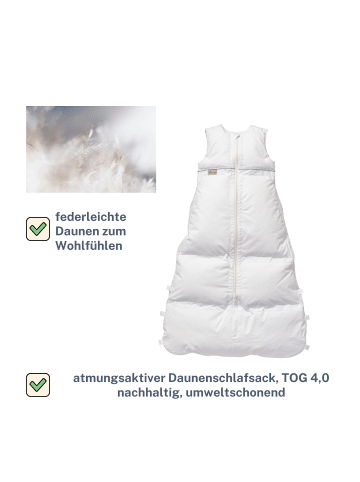 Kinderhaus Blaubär ARO Artländer Daunenschlafsack TOP in Honigwabe