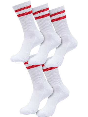 Urban Classics Socken in white/cityred