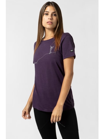 super.natural Merino T-Shirt in lila