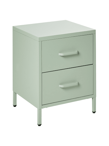 Beliani Nachttisch MALAVI in Grün - (W) 43 x (H) 55 x (L) 40 cm