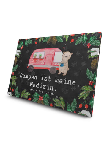 Mr. & Mrs. Panda Advents-Teekalender Bär Camper mit Spruch in Kreidetafel