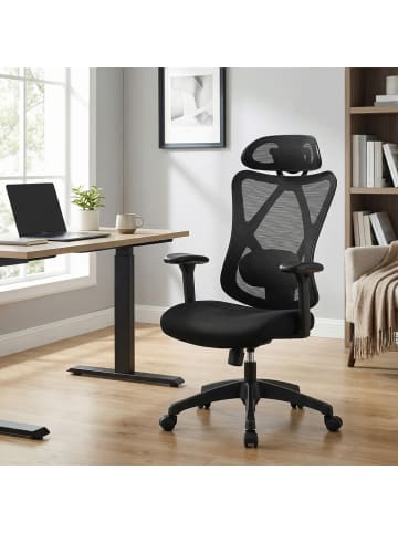 SONGMICS Bürostuhl Kime in Schwarz - (B)70 x (H)125 x (T)70 cm