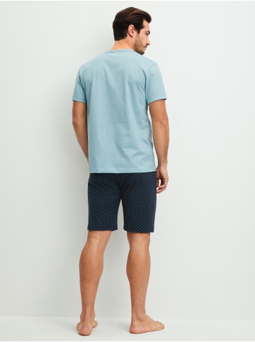 Calida Pyjama in tourmaline blue