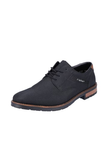 rieker Halbschuhe Herren-Halbschuh in schwarz/schwarz/mandel