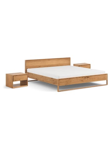 Feldmann-Wohnen Schlafzimmer-Set 3-teilig Wildeiche Natur 249 / 210 / 91cm