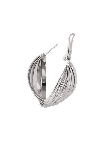IZIA Women Hoop Earrings in Silver