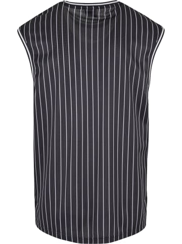 Urban Classics Urban Classics Striped Mesh Tanktop in black/white