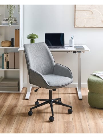 Beliani Bürostuhl CASTILE in Grau/Schwarz - (W) 64 x (H) 96 x (L) 64 cm