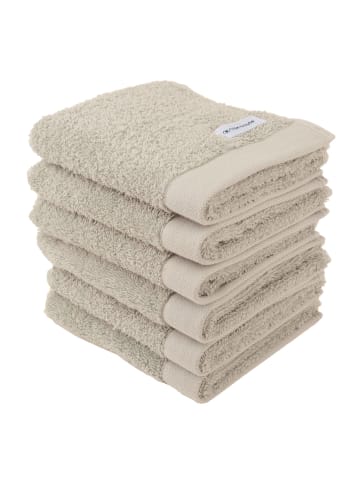 Tom Tailor Gästetuch 6er Pack in Sand