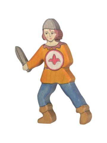 Holztiger Junge aus Holz - oranges Hemd - ab 3 Jahren