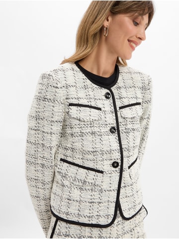 MARC CAIN COLLECTIONS Blazer in weiß schwarz