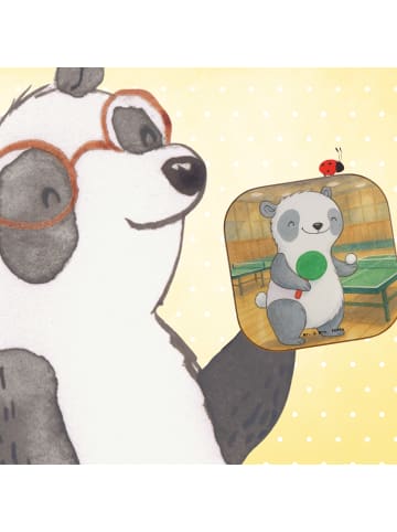 Mr. & Mrs. Panda Tischuntersetzer Panda Tischtennis Design ohne ... in Weiß