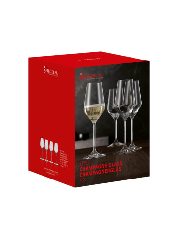 Spiegelau 4er Set Champagnergläser Style in 310 ml in transparent