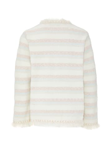 zitha Damen Strickjacke in Wollweiss Mehrfarbig