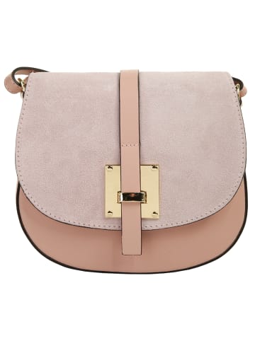 Cluty Umhängetasche echt Leder in rosa