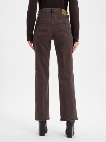 MAC HOSEN Bootcut Jeans Laura in schoko