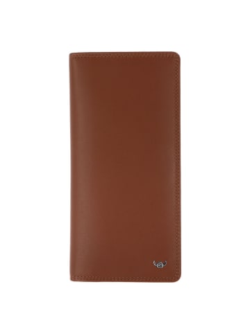 Golden Head Polo Geldbörse RFID Schutz Leder 19 cm cognac