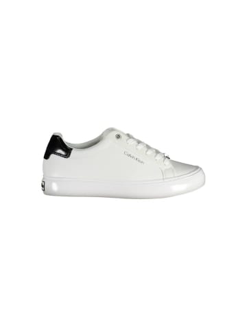 Calvin Klein Weiße Leder-Sneaker