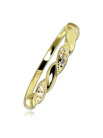 BALIA Ring Gold 333 Gelbgold - 8 Karat Wellen Größe 58 (18,5)