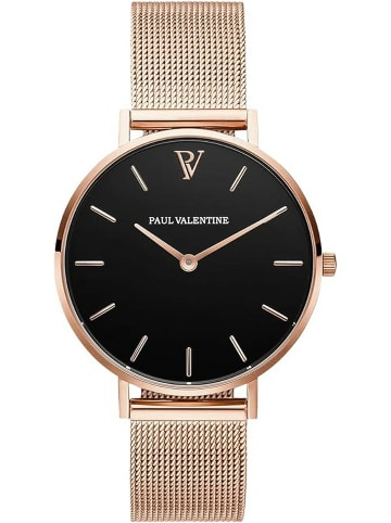 Paul Valentine Analoguhr für Damen in Schwarz