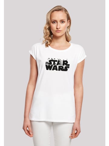 F4NT4STIC T-Shirt Star Wars Minimalist Logo in weiß