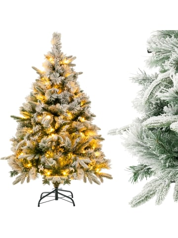 COSTWAY Künstlicher Weihnachtsbaum LED in Grün