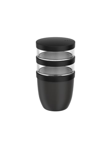 Mepal Lunchpot Ellipse in 500 ml + 2x 200 ml in Nordic Black